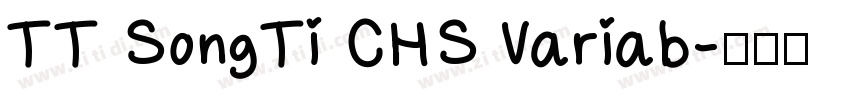 TT SongTi CHS Variab字体转换